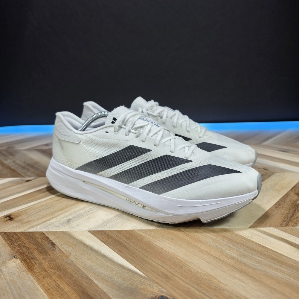 Mens Size 12- Adidas Adizero SL 2 Running Shoes Cloud White Core Black JQ0351